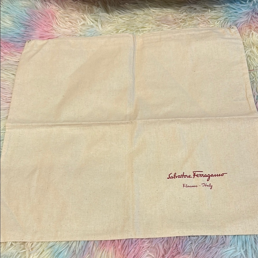 Louis Vuitton Tan Dust bag with COA , Salvatore Ferragamo and Tory Burch DB - Picture 7 of 14